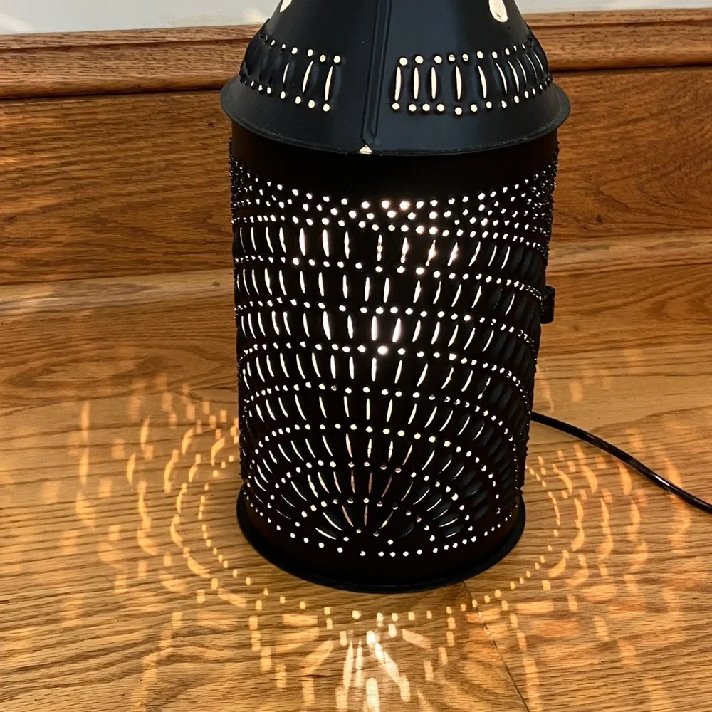 1960’s Black Revere Tin Punched Lantern